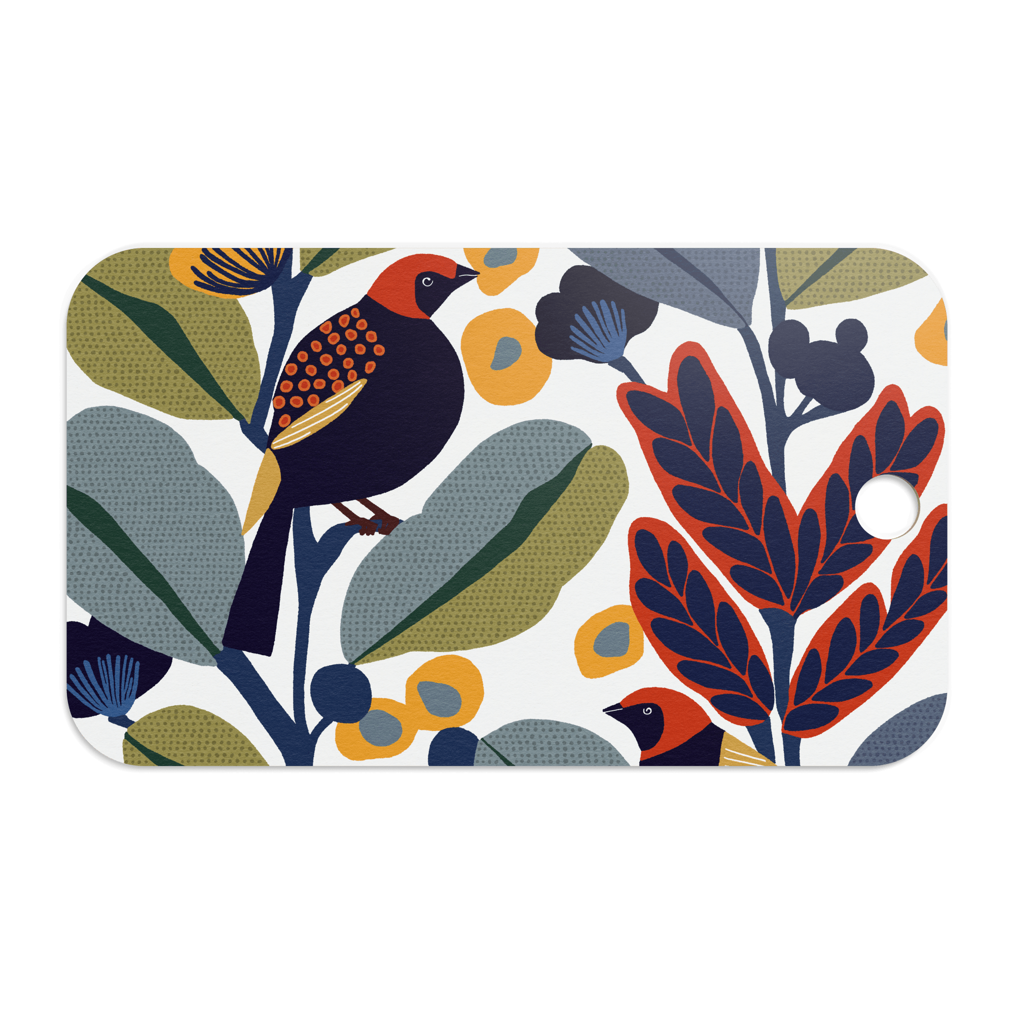 Design Cutting Board - Happy Birds - Nordic Birch