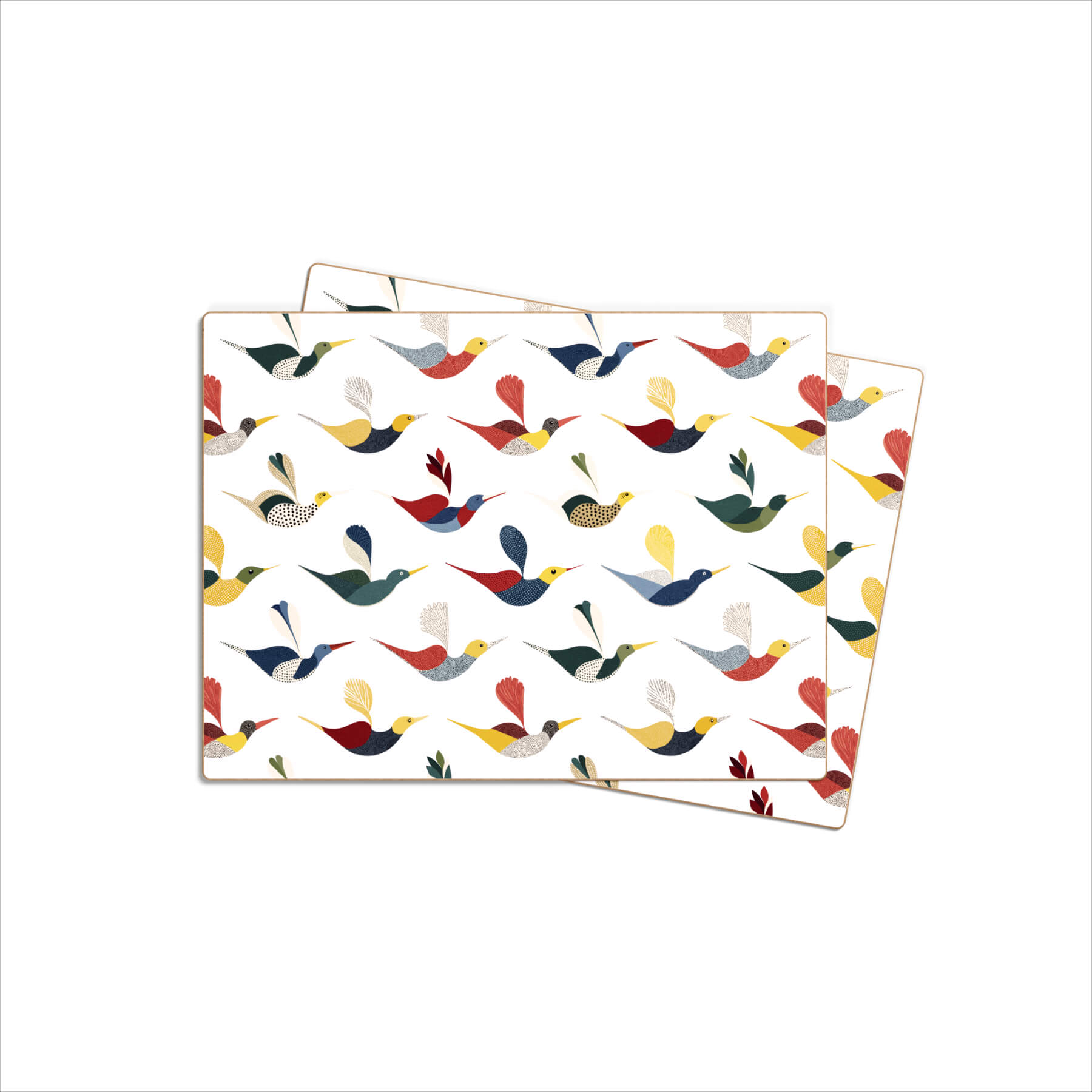 Design Placemat Set (2 pcs) - Ally and Friends - Eucalyptus MDF