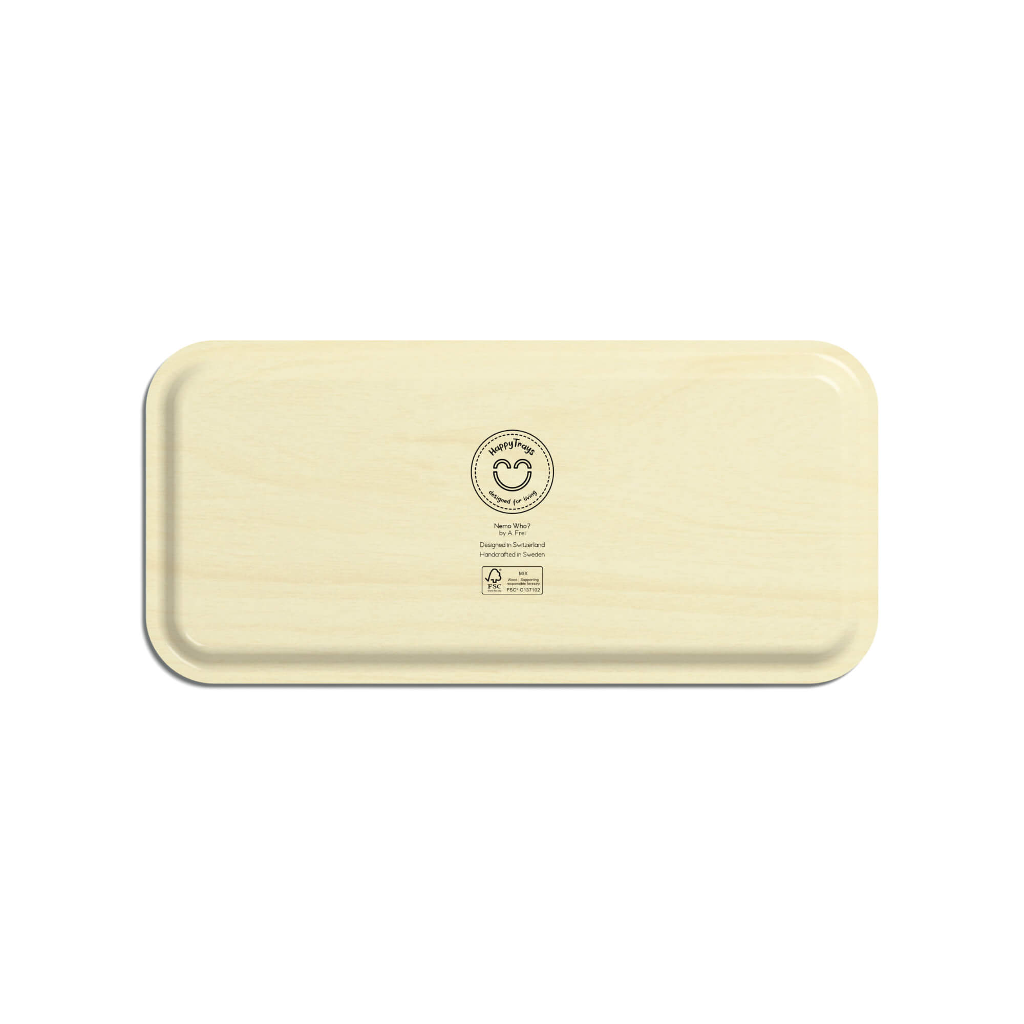 Rectangular Design Tray 32 × 15 cm - Nemo Who? - Nordic Birch
