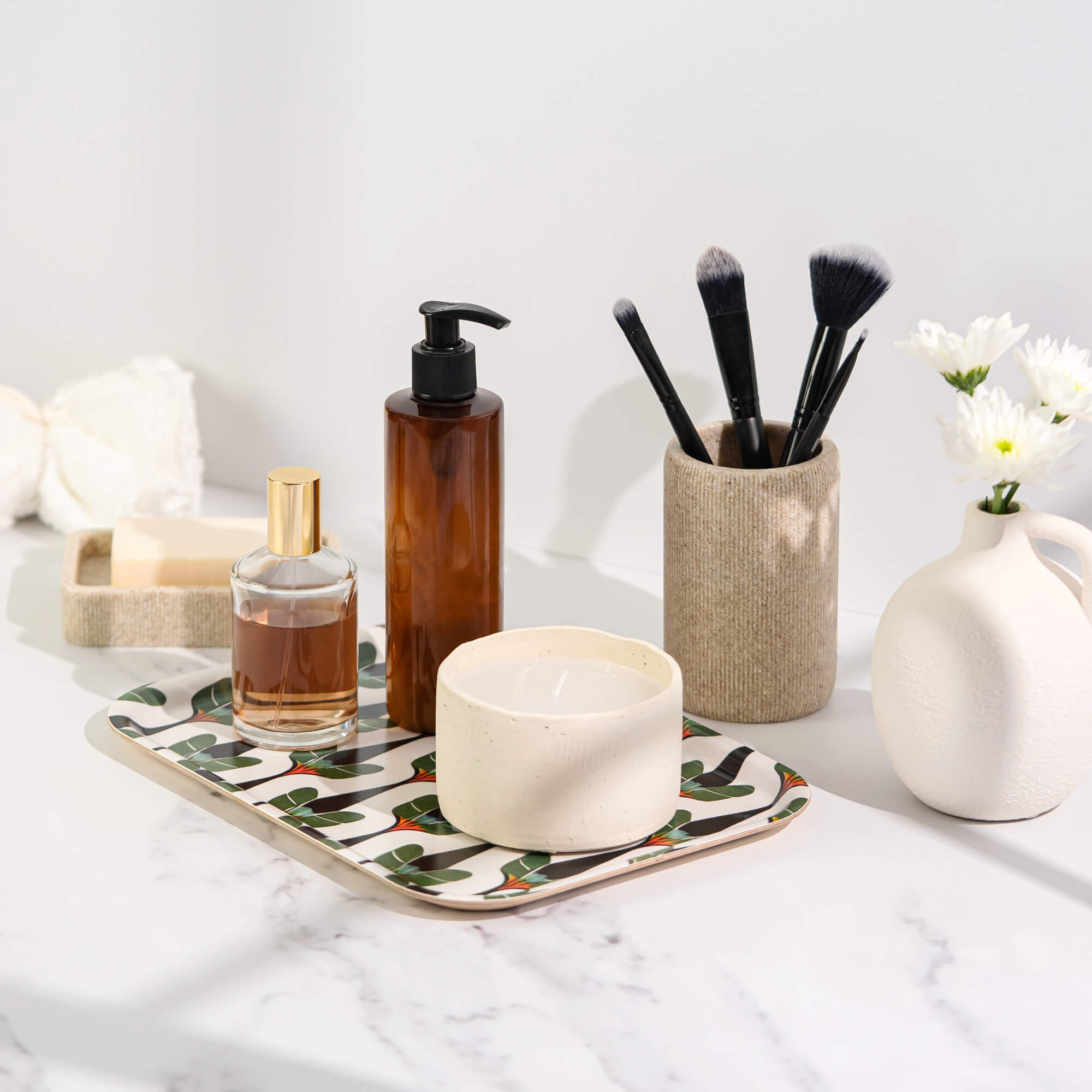 Rectangular Design Tray 27 x 20 cm - Jungleful - Nordic Birch