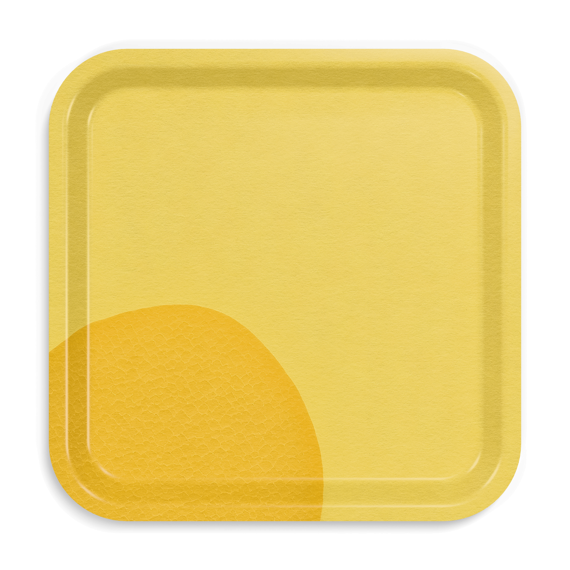 Square Design Tray 32 x 32 cm - Lemon Drop - Nordic Birch