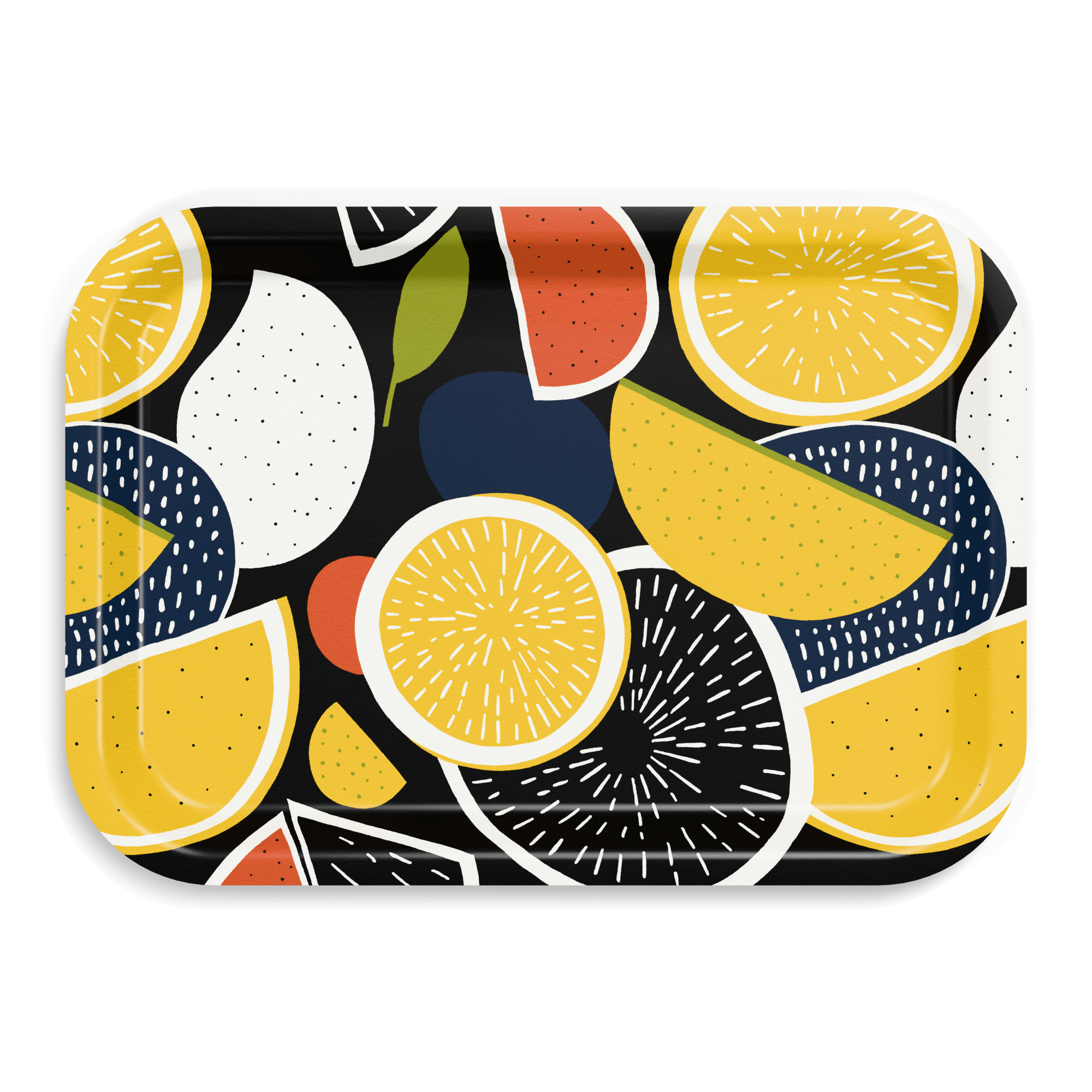 Rectangular Design Tray 34 × 24 cm - Juice of the Day - Nordic Birch