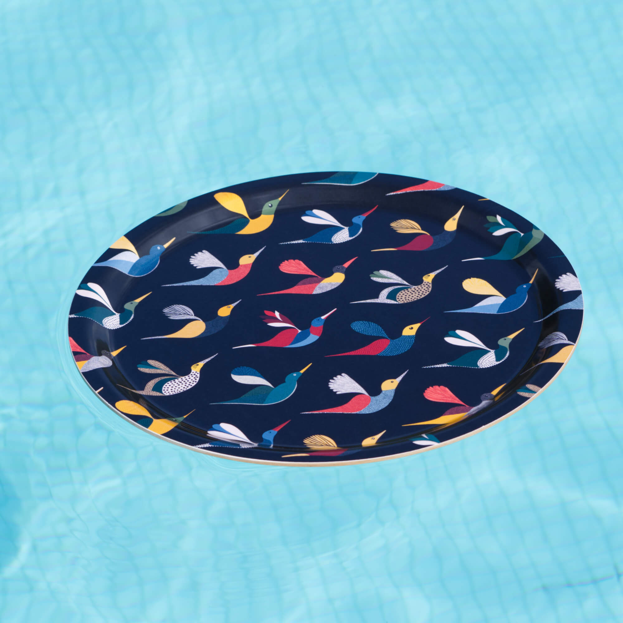 Round Design Tray 39 cm - Ally and Friends - Nordic Birch