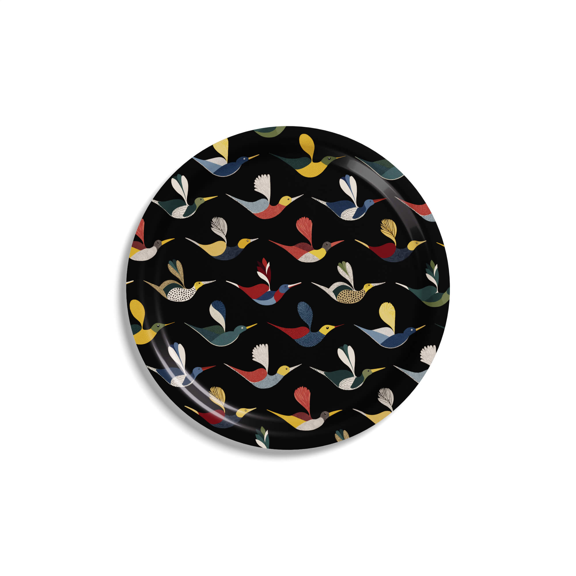 Wooden tray round Ø39cm 'Ally and Friends'