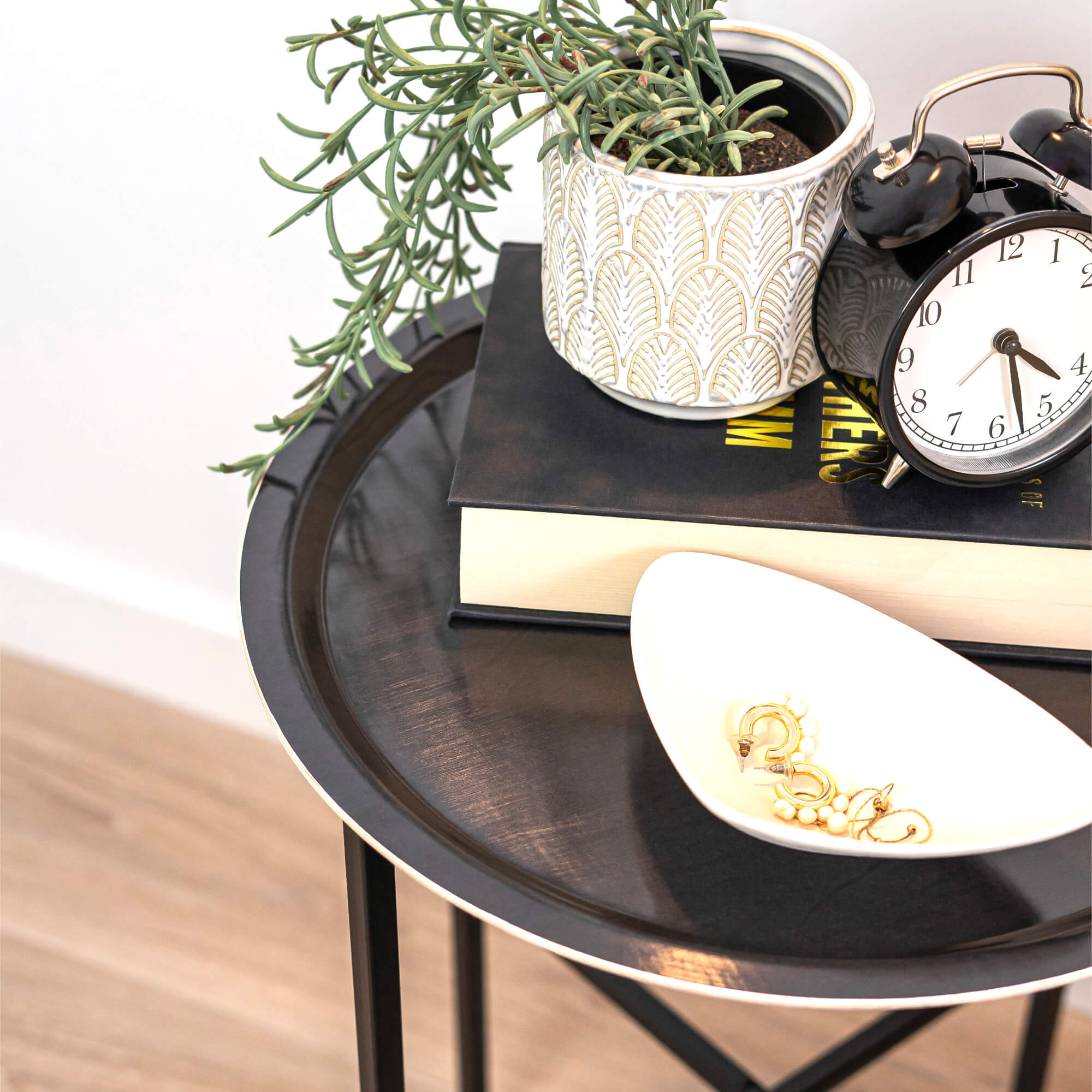 Round Design Tray Ø 39 cm - Black Sea - Nordic Birch