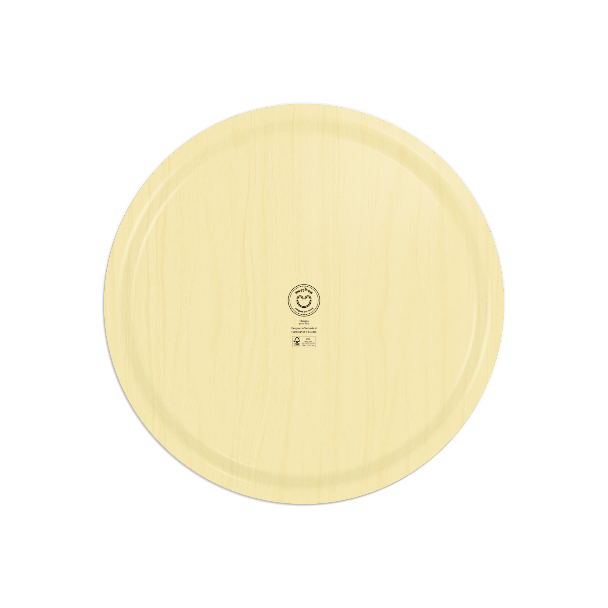 Round Design Tray Ø 46 cm - Chiapas - Nordic Birch