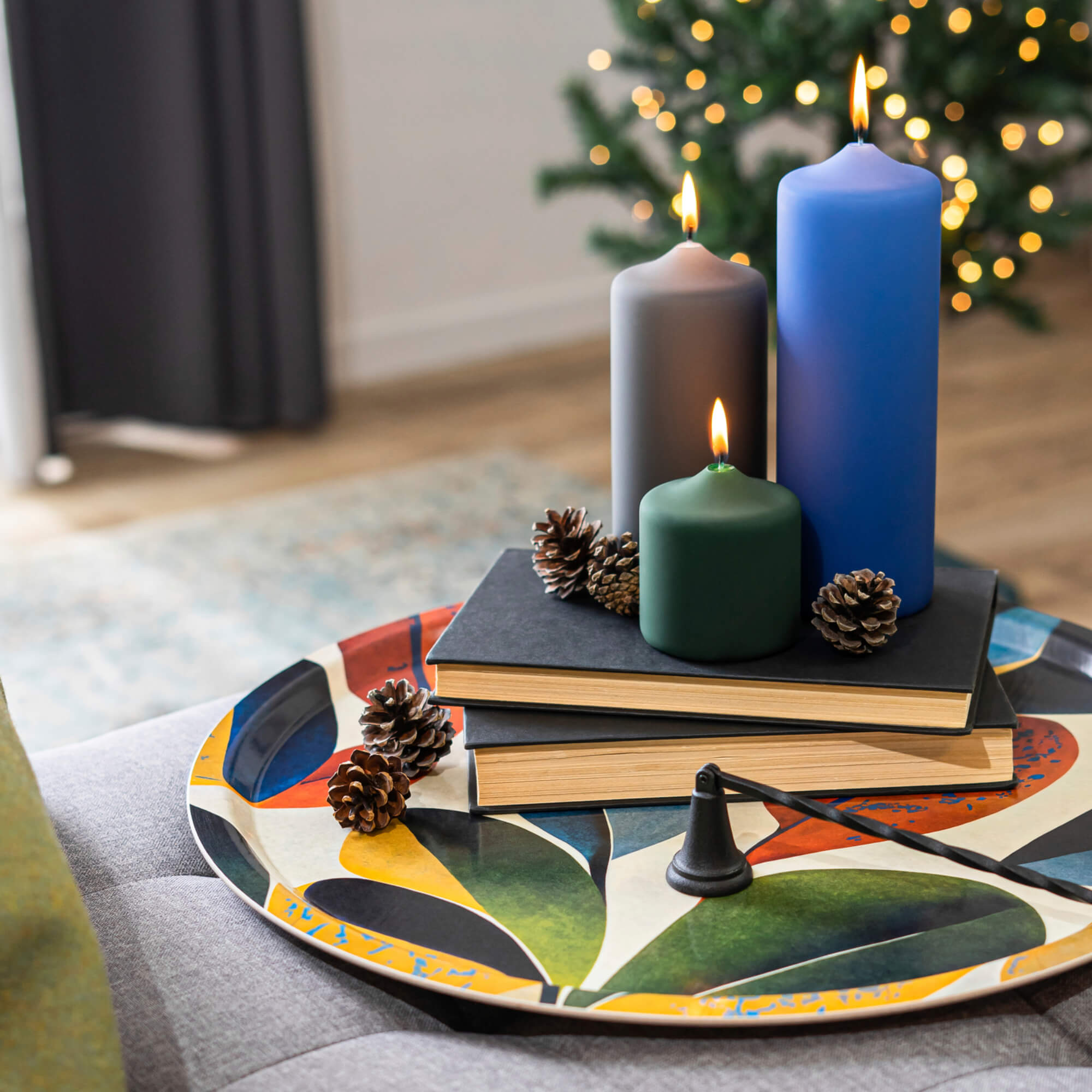 Round HappyTray Ø 46 cm Leaves