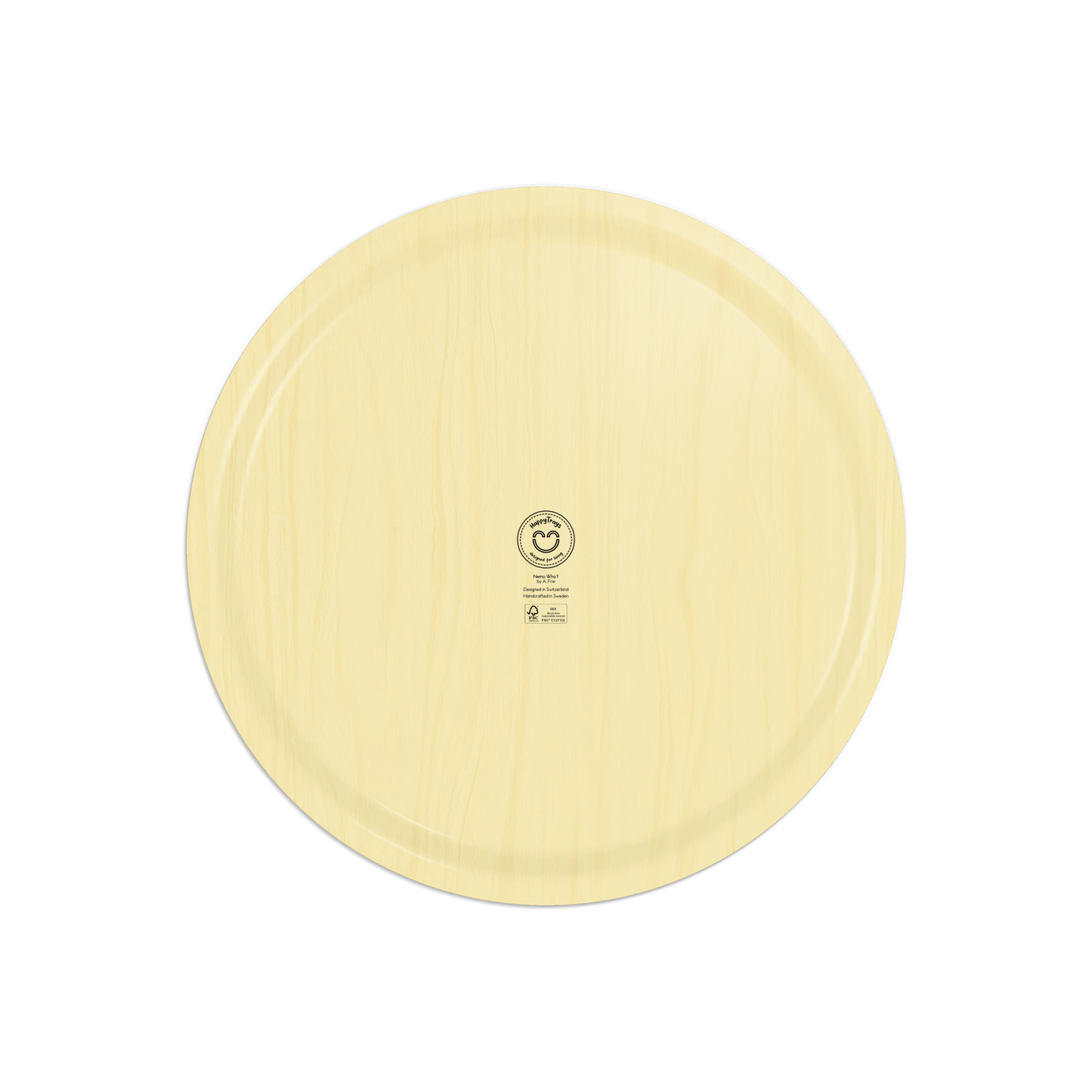 Round Design Tray 46 cm - Nemo Who? - Nordic Birch