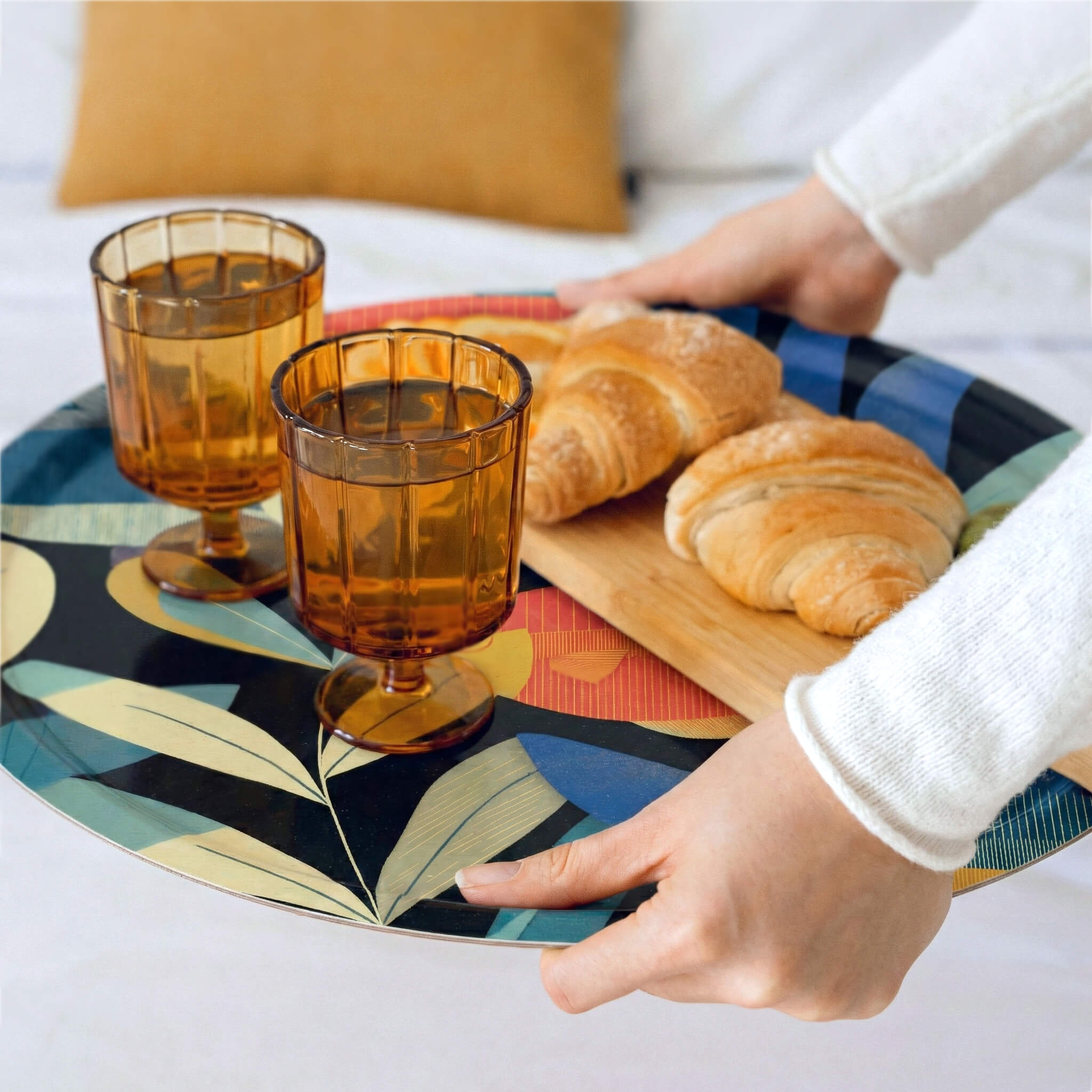 Round Design Tray 46 cm - Nemo Who? - Nordic Birch