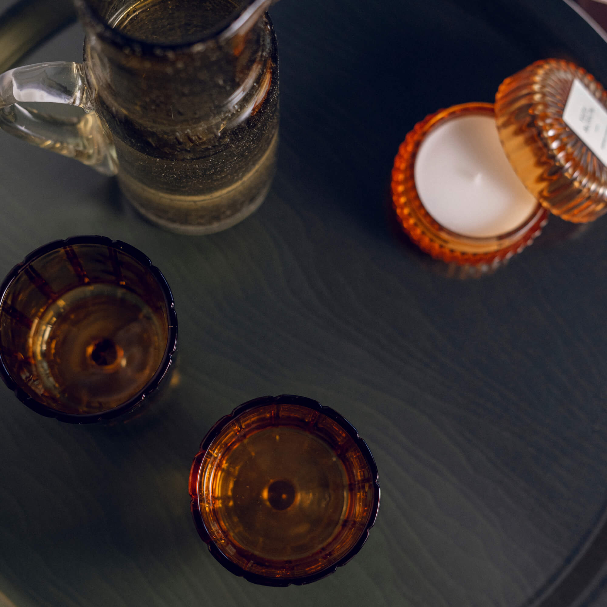 Round Design Tray Ø 46 cm - Tourmaline - Nordic Birch