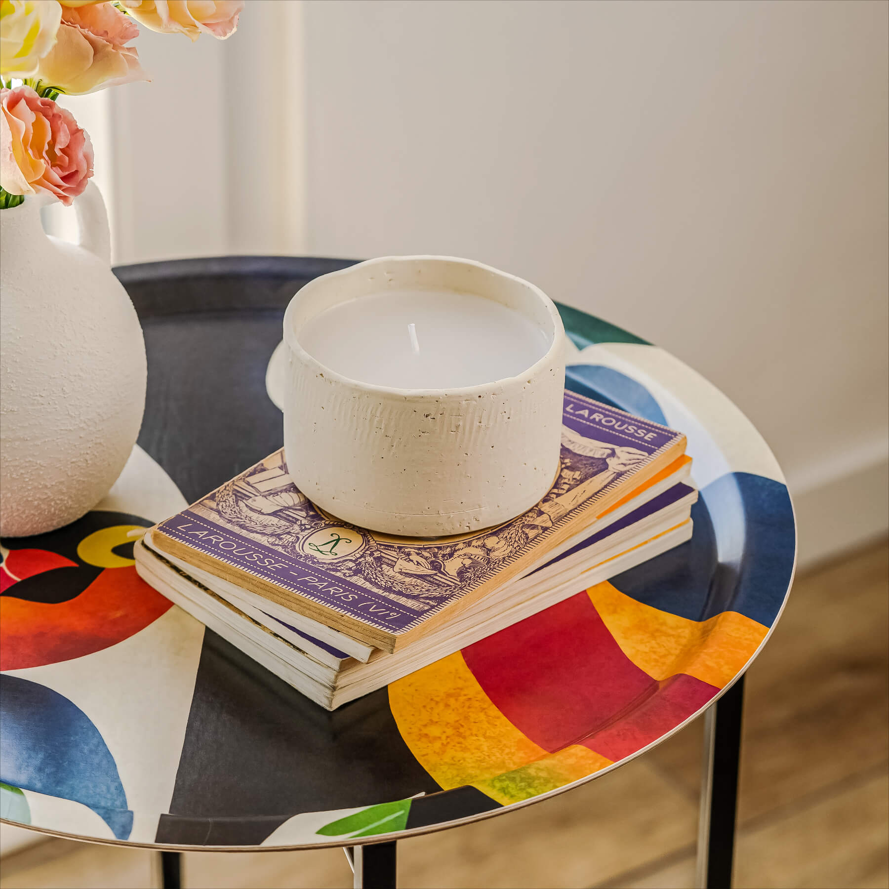 Round Design Tray Ø 39 cm - Frank the Bird - Nordic Birch