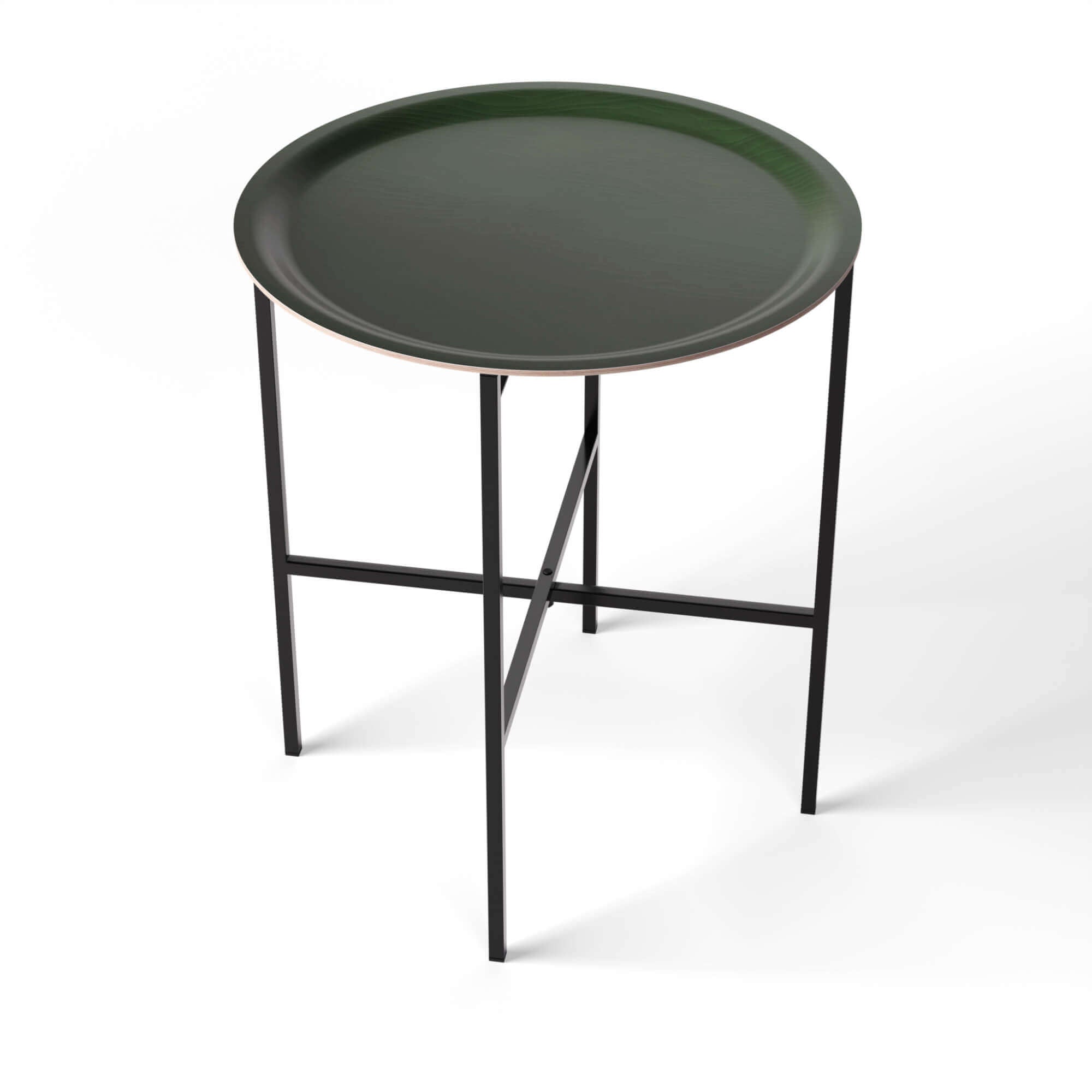 Side Table Ø 46 cm with 1 Design Tray - HappyTrays System (Design selectable)