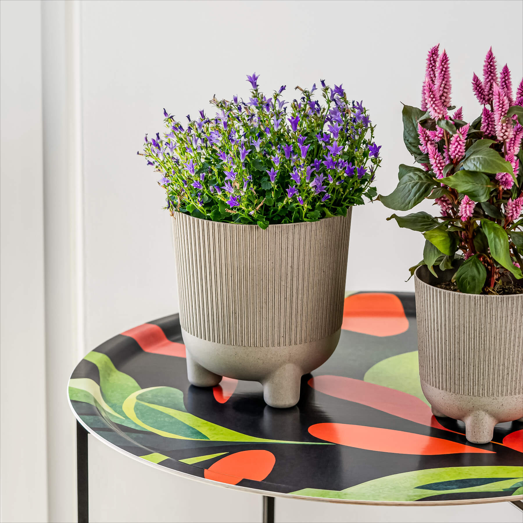 Round Design Tray Ø 65 cm - Deepwood - Nordic Birch