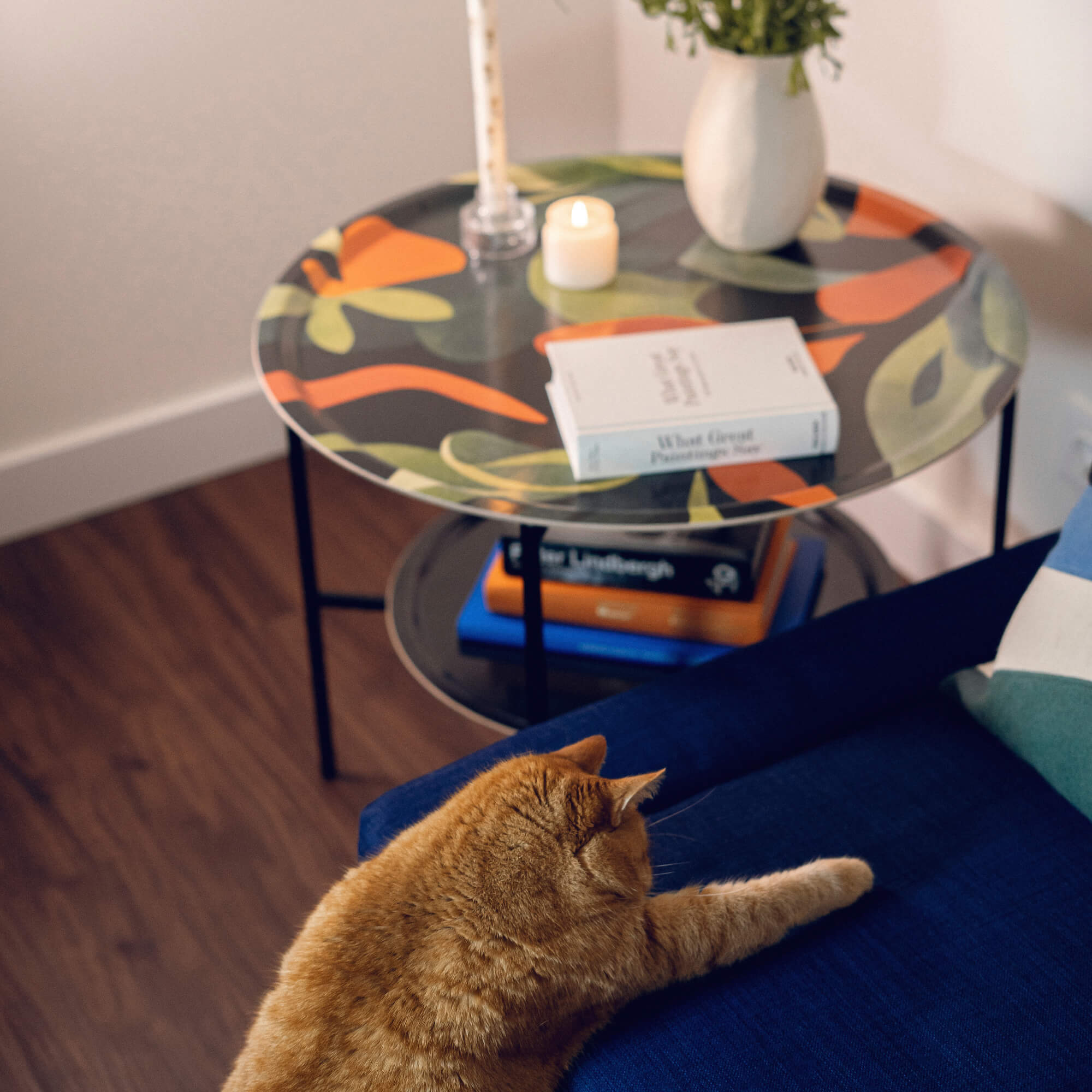 Round Design Tray Ø 65 cm - Deepwood - Nordic Birch