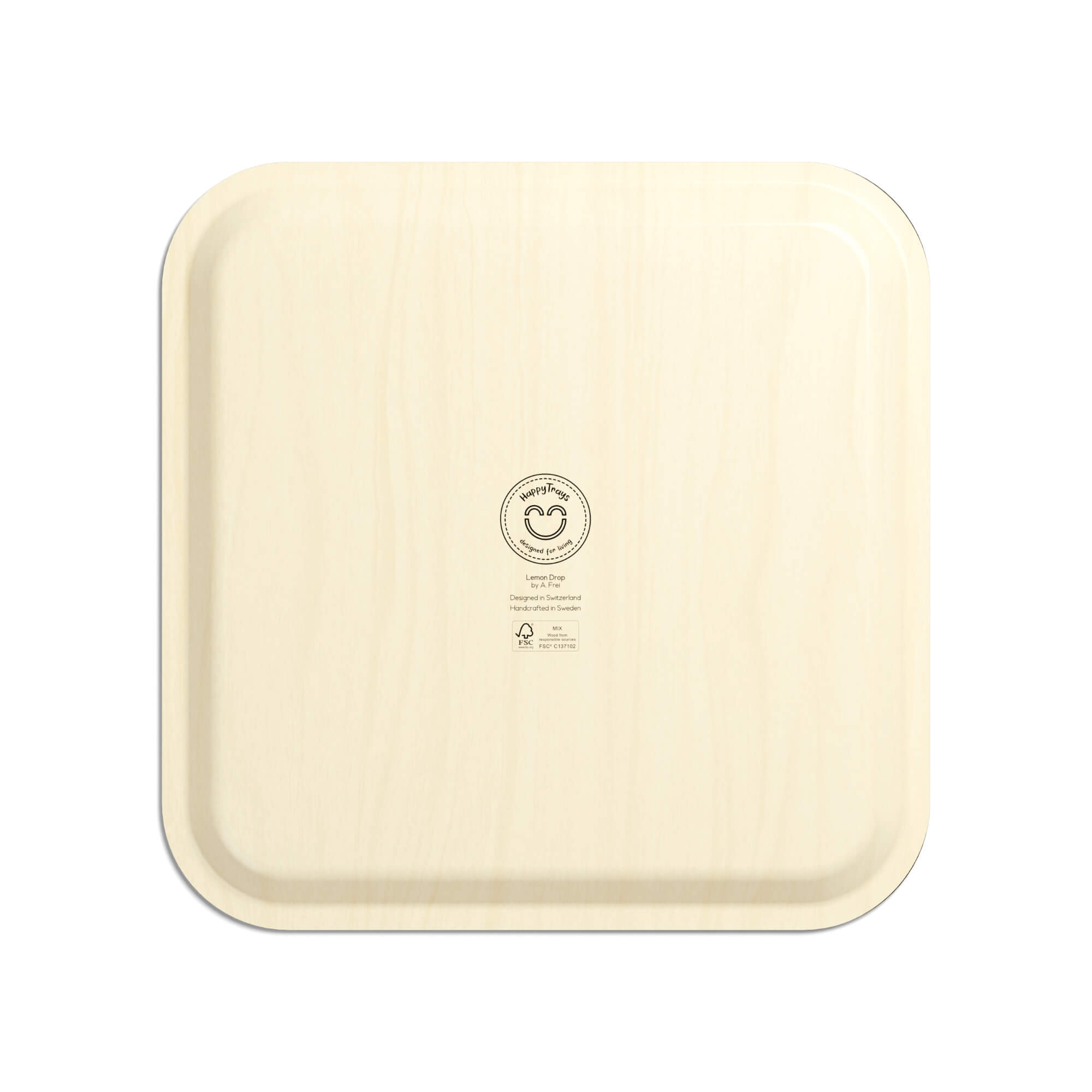 Rectangular HappyTray 32 x 32 cm Lemon Drop EU