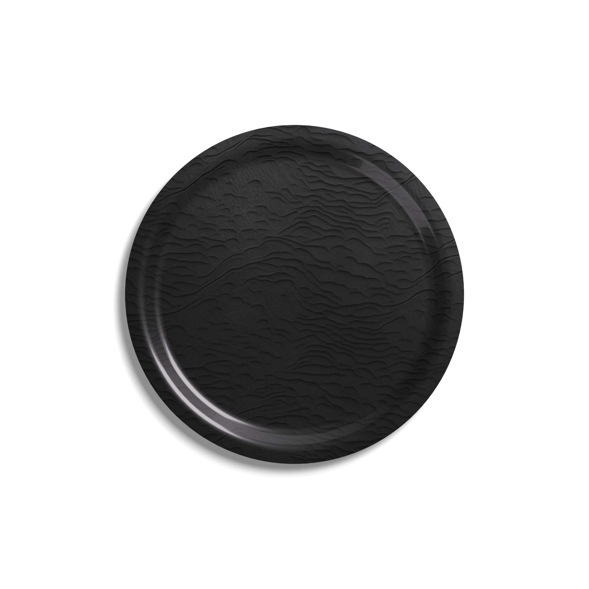 Round Design Tray Ø 39 cm - Black Sea - Nordic Birch