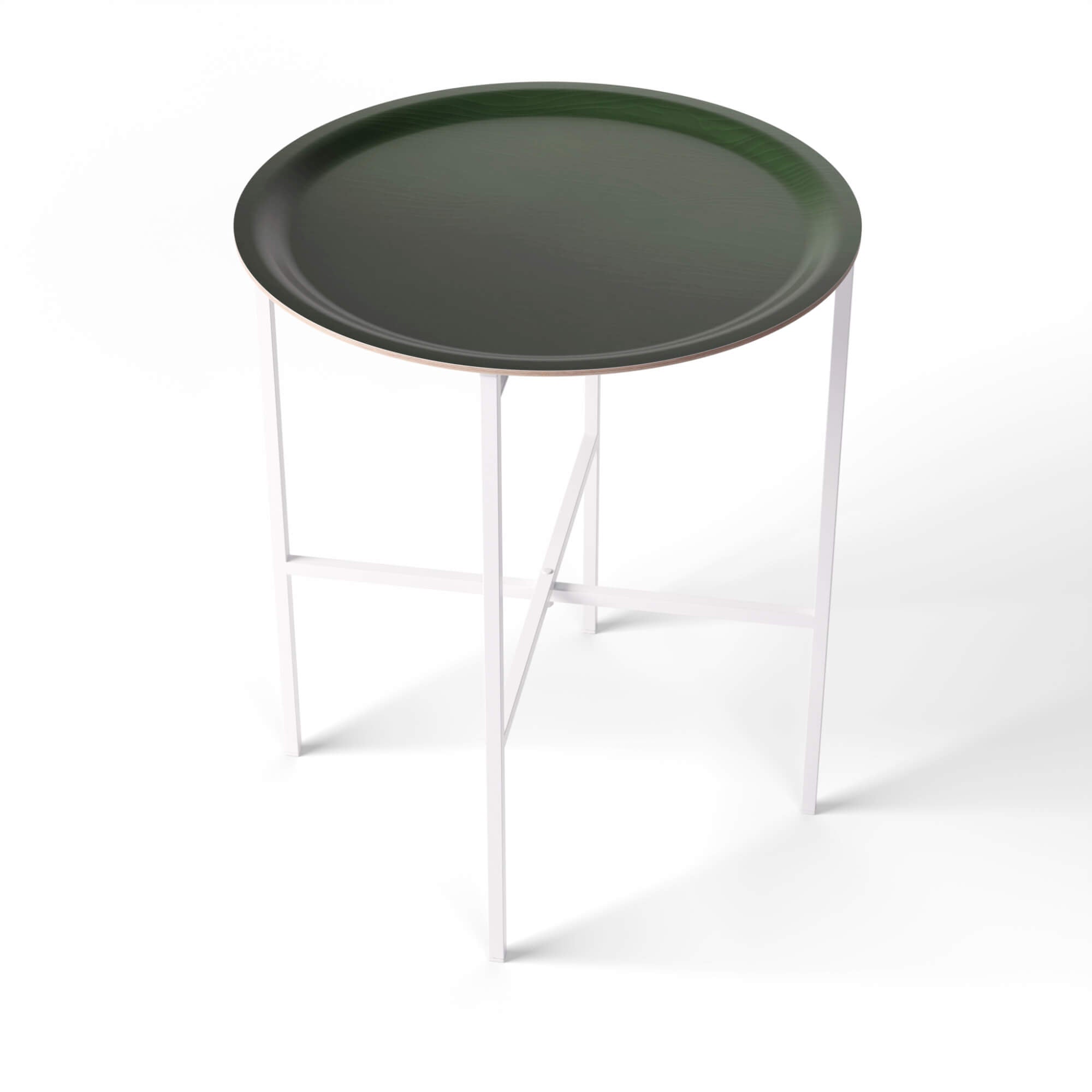 Side Table Ø 46 cm with 1 Design Tray - HappyTrays System (Design selectable)